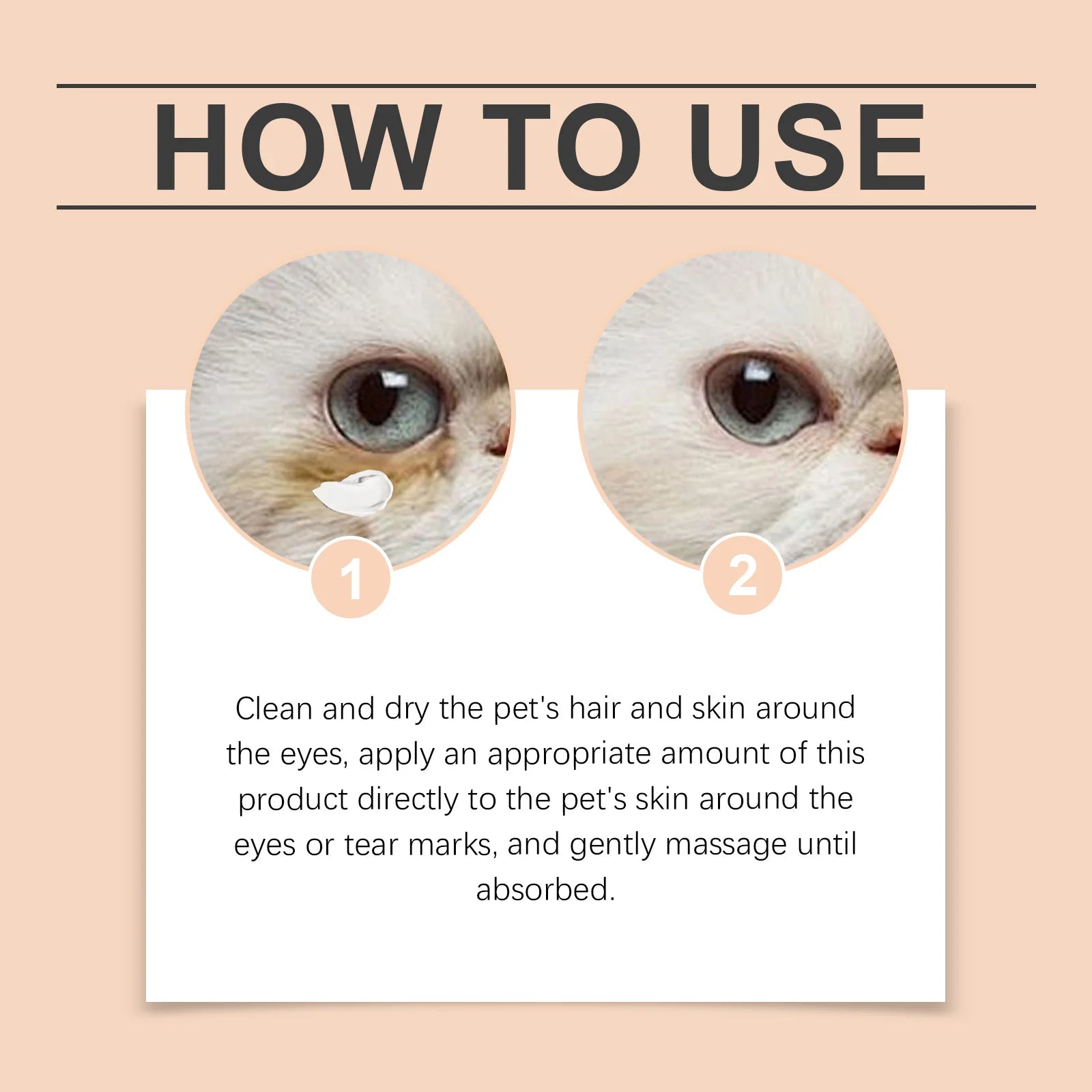 Pet Tear Stains Remover Balm 30G Eye Dogs Eye Stain Cleaning Cream Keep Drying Prevent Pigmentation Reduce Tear Marks