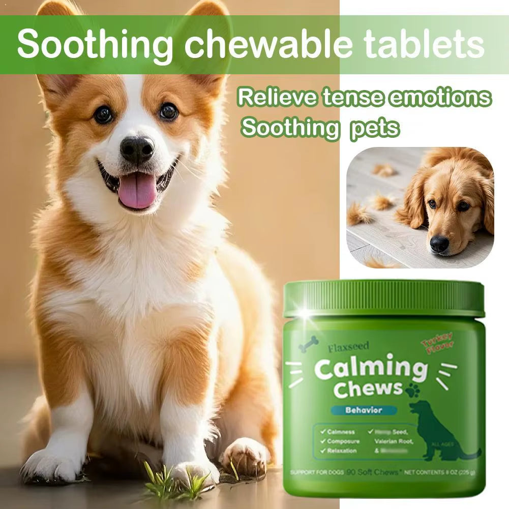 Soothing Chew，Able Tablets Help Relieve Anxiety and Tension，Formulated with Natural Ingredients，Convenient to Carry and Store,