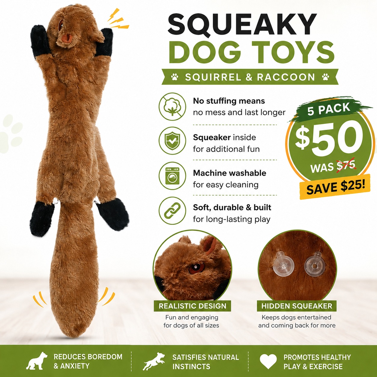 K9 CrunchPaws™ Crinkle Chew Toy Set