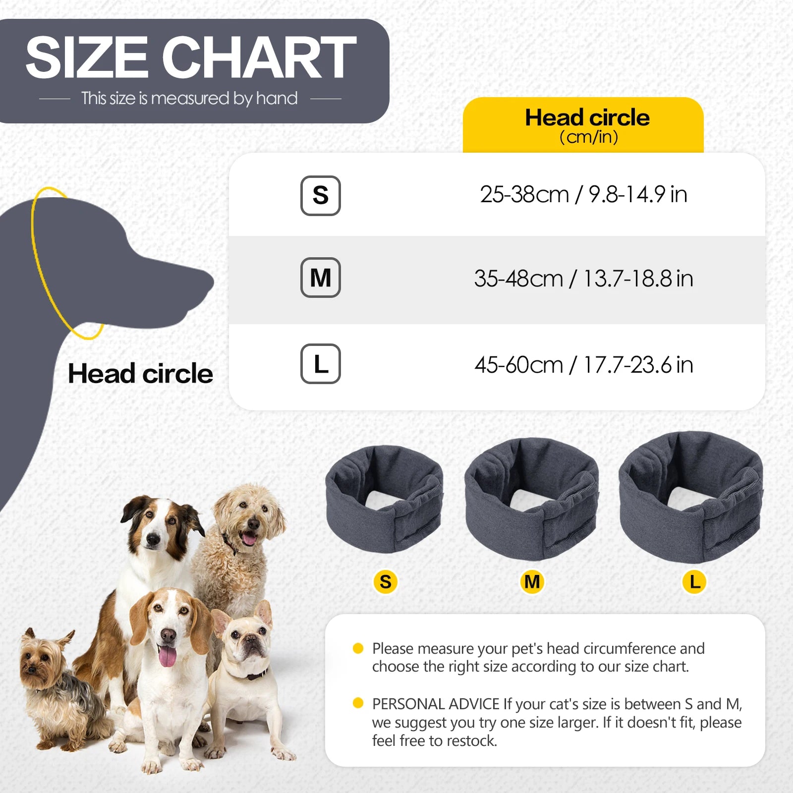Dog Calming Hoodie No Shake Ear Wraps,Dog Ear Head Covers for Noise Reduction & Anxiety Relief,Dog Ear Headband Muffs Head Wraps