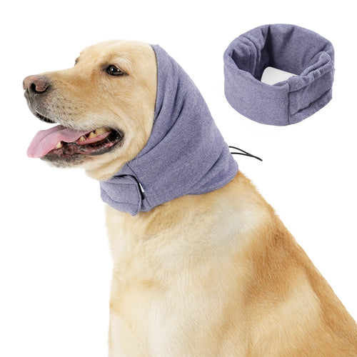 Dog Calming Hoodie No Shake Ear Wraps,Dog Ear Head Covers for Noise Reduction & Anxiety Relief,Dog Ear Headband Muffs Head Wraps