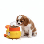 Dog, Cat, Pet Feeder, Little Yellow Duck, Interactive Puzzle Dog Feeding Machine, Puppy, Missing Food Toy, Anti-Slip Bottom