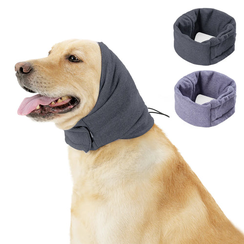 Dog Calming Hoodie No Shake Ear Wraps,Dog Ear Head Covers for Noise Reduction & Anxiety Relief,Dog Ear Headband Muffs Head Wraps