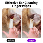 50 PCS Pet Cleaning Products Ear Cleaning Wipes Ear Care Fingertips Ear Mite Removal Cat and Dog Ear Cleaning Pet Products
